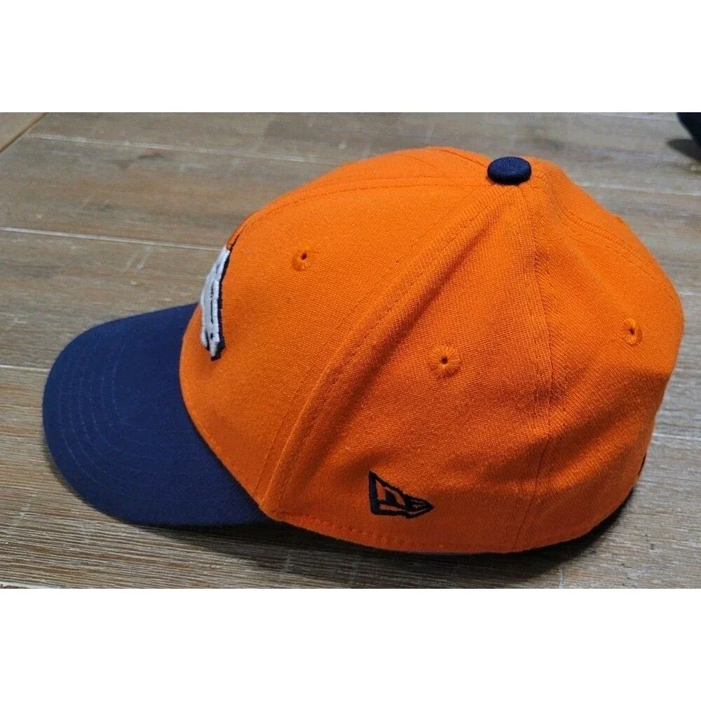 Denver Broncos NFL Hat Cap FlexFit New Era Orange 39Thirty Child Youth Logo Back